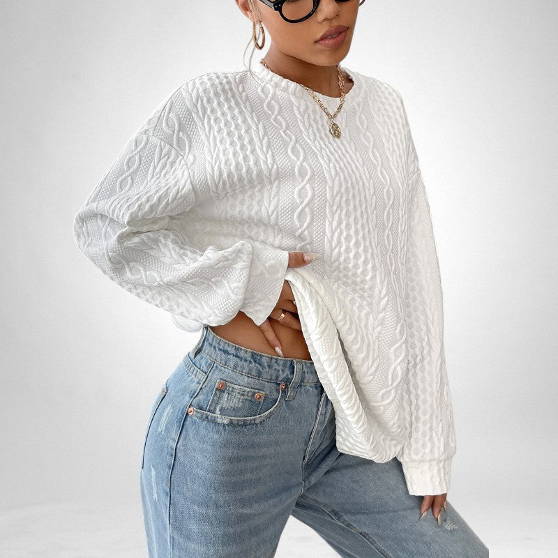 Margaux | Pull en maille à motifs