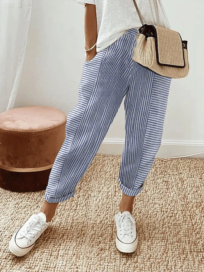 Lore™ – Pantalon à rayures élégant