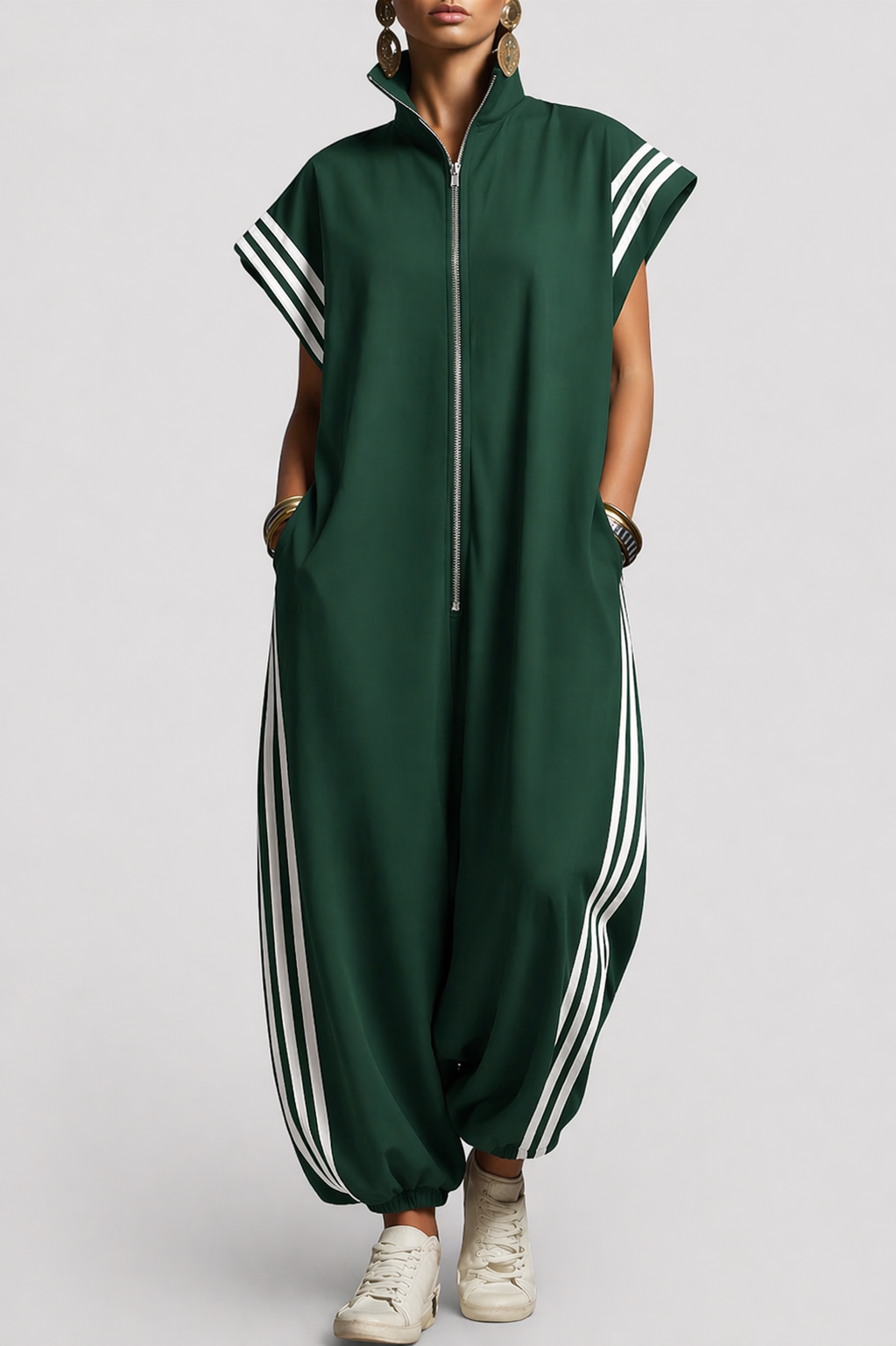 Britney | Zip Neck Jumpsuit