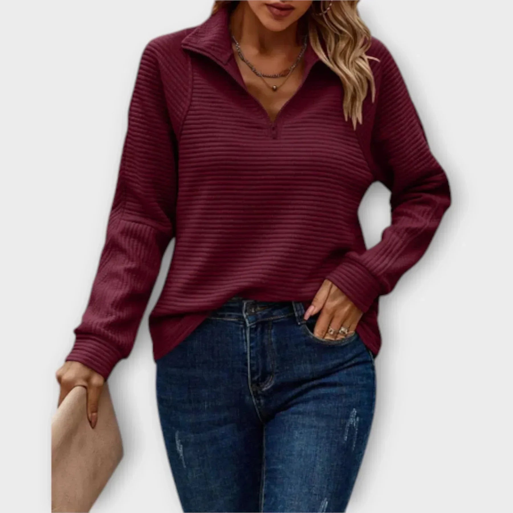 Nancy – Half-Zip Pullover