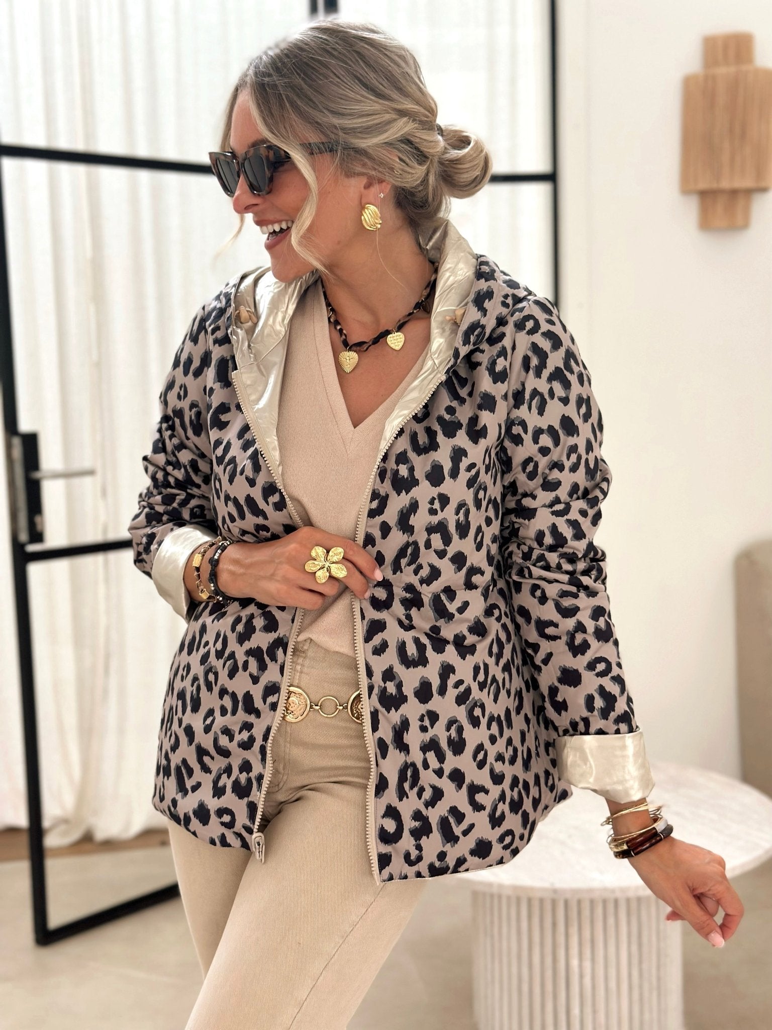 Paris Couture™ | La veste leopard dore