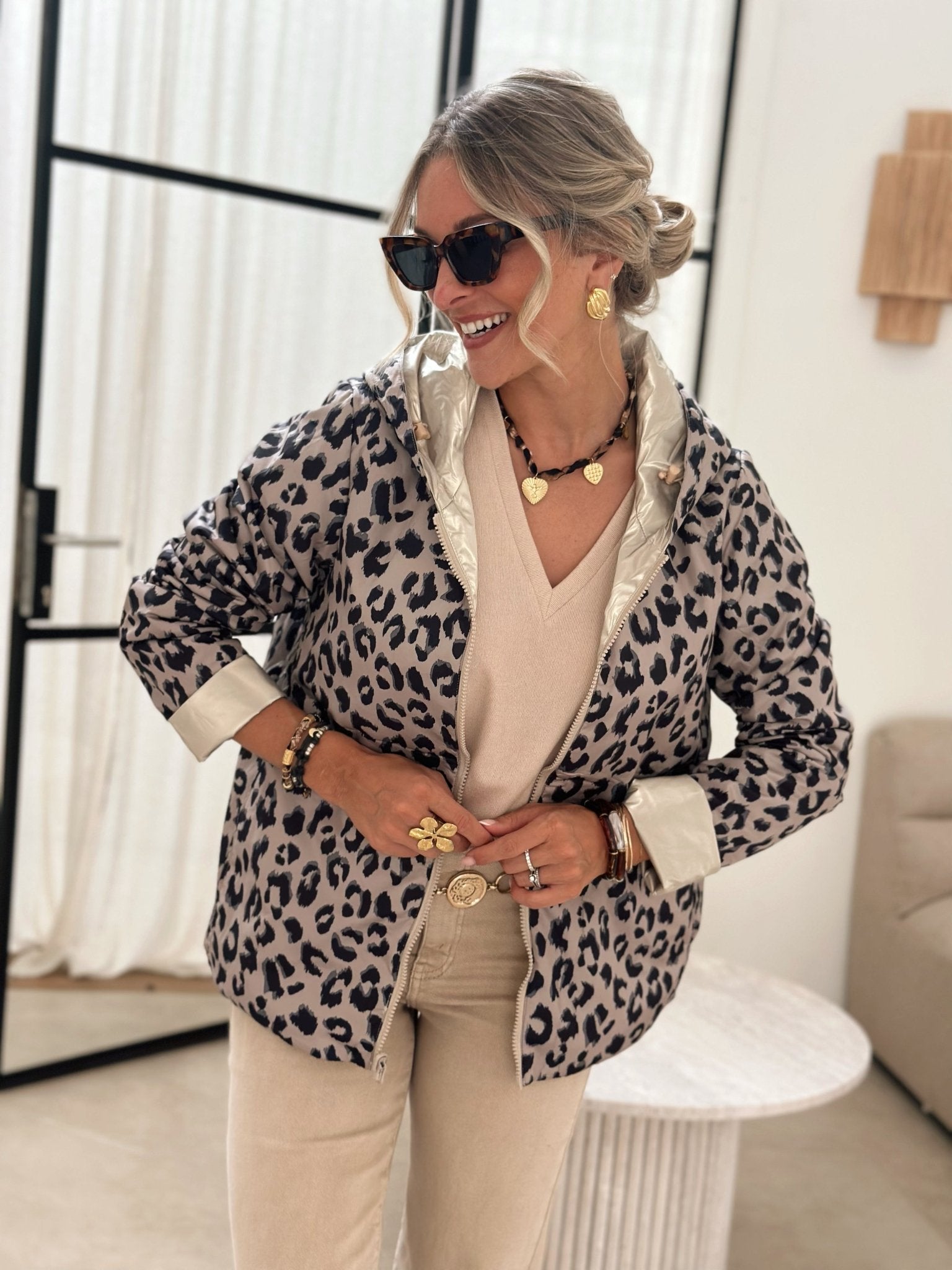 Paris Couture™ | La veste leopard dore