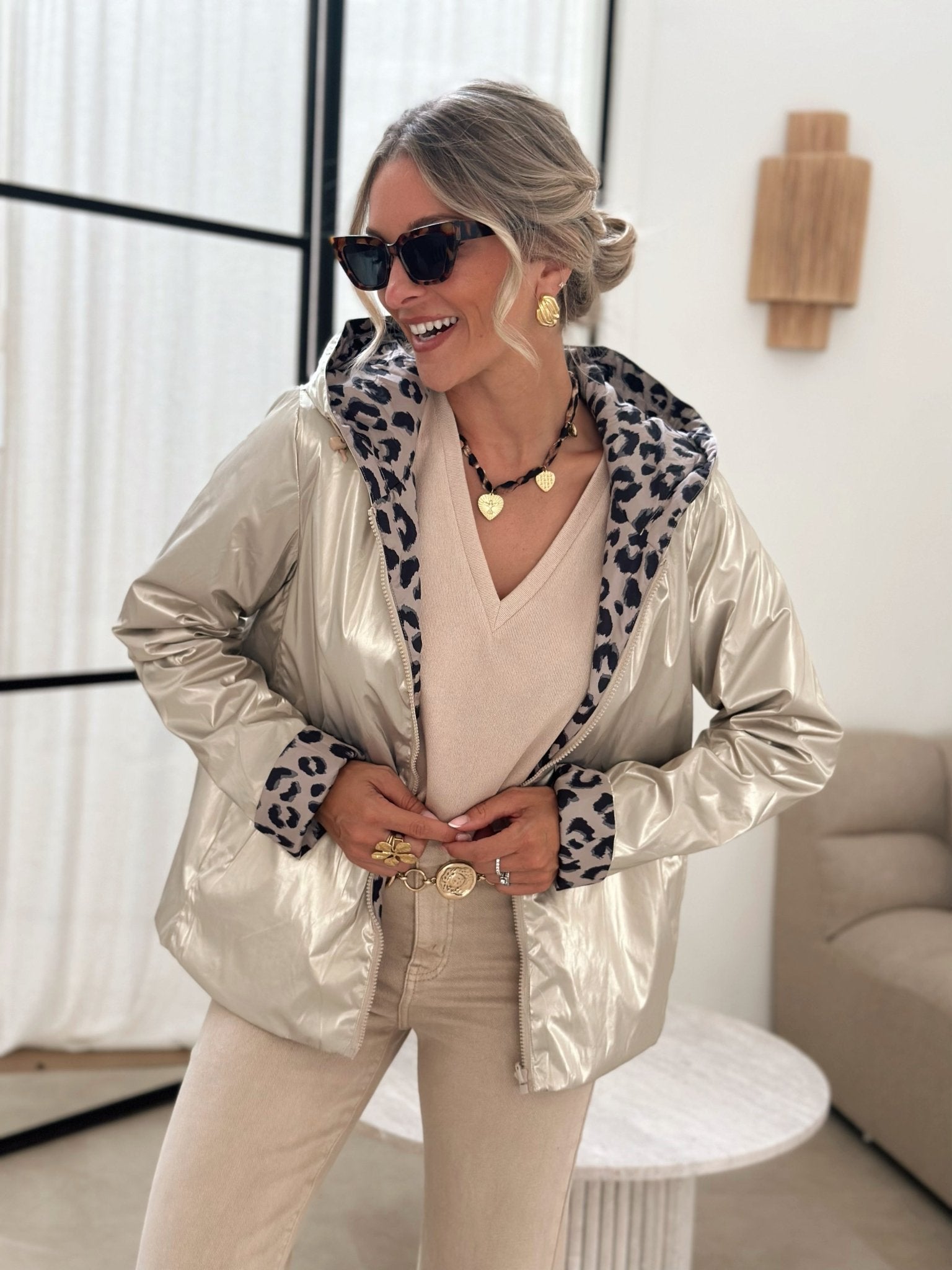 Paris Couture™ | La veste leopard dore