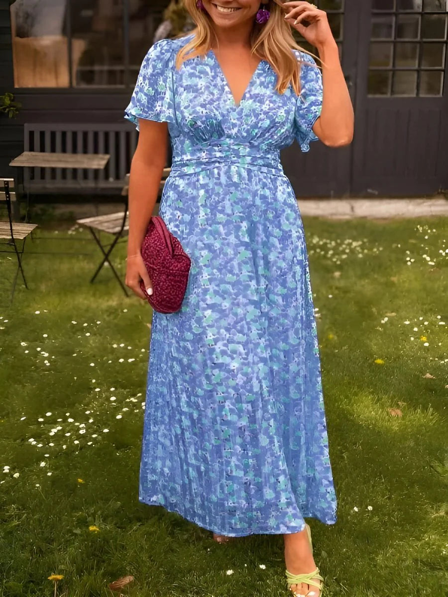 Aurelia™ | Robe Longue Élégante au Style Bohème et Confort Absolu