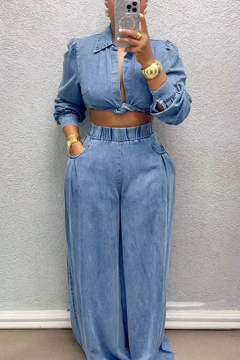 Ensemble Sexy Kink Femme – Haut à Manches Longues et Pantalon